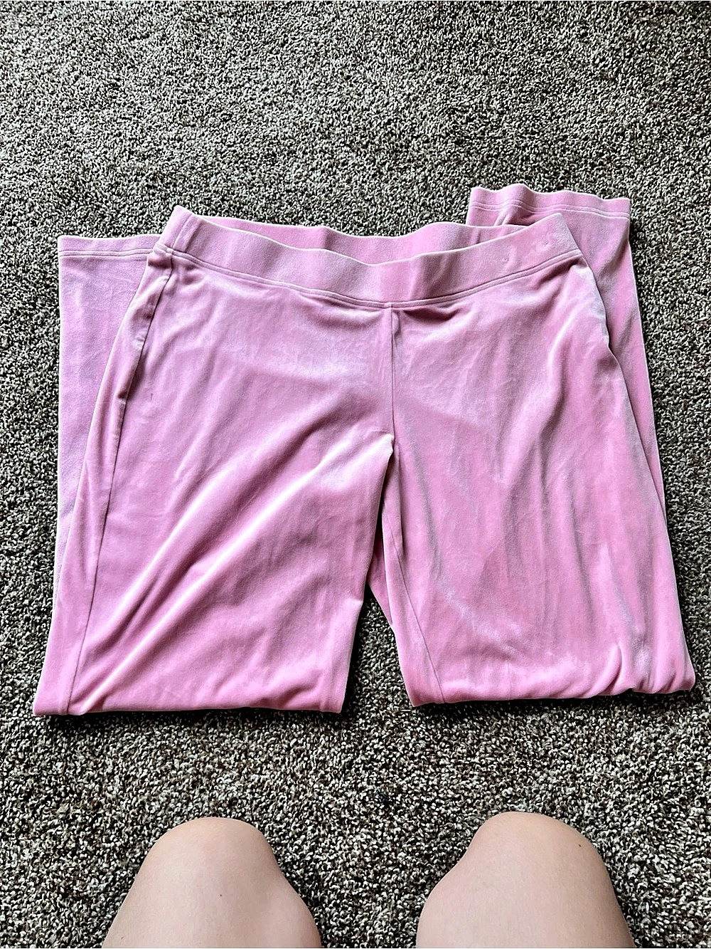 Juicy Couture OG Big Bling Velour Track Pants Pink XXL